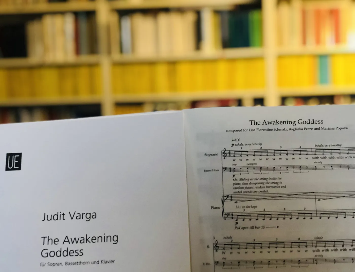 New vocal chamber musik repertoire by composer Judit Varga!