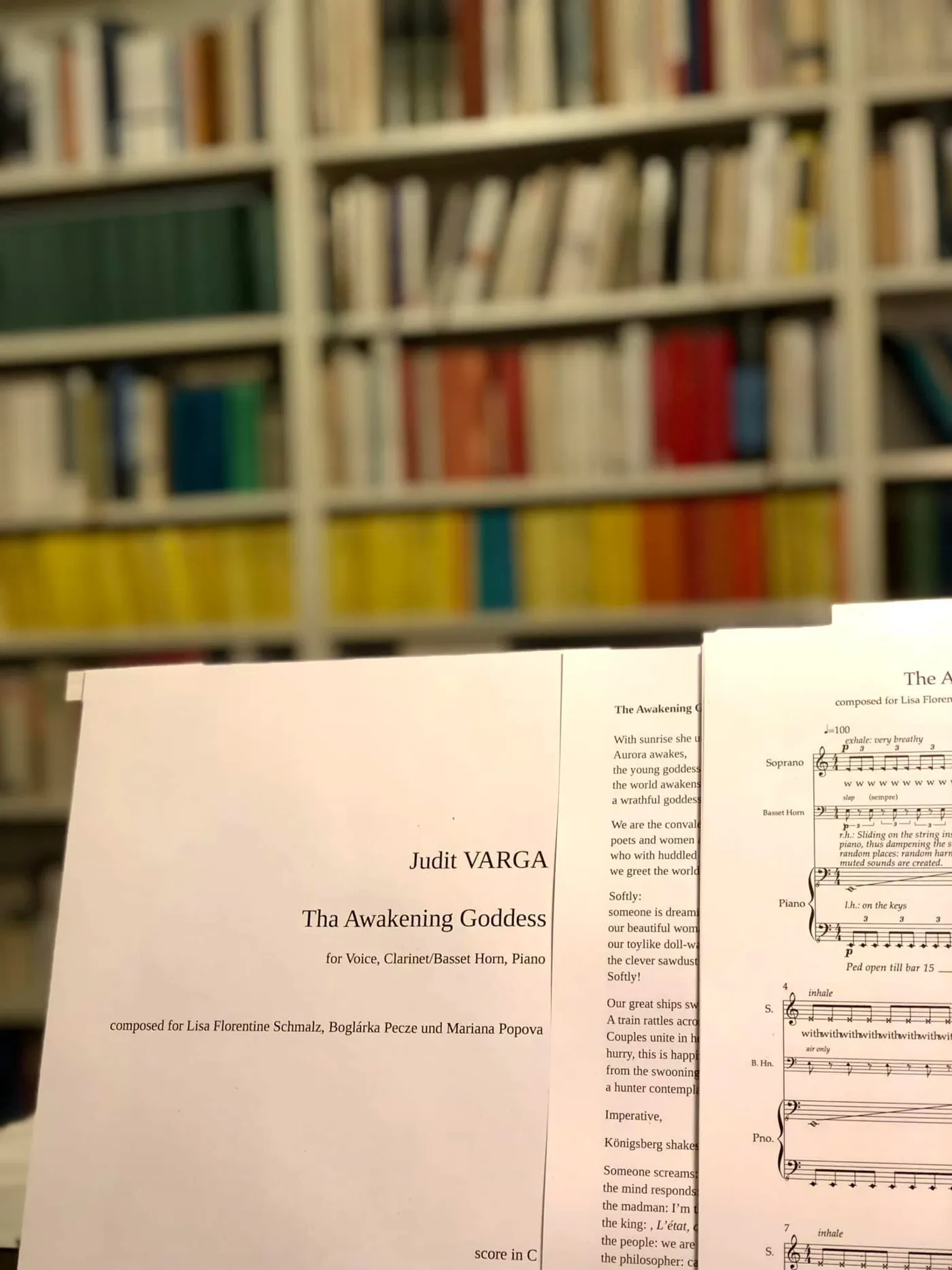 New vocal chamber musik repertoire by composer Judit Varga!
