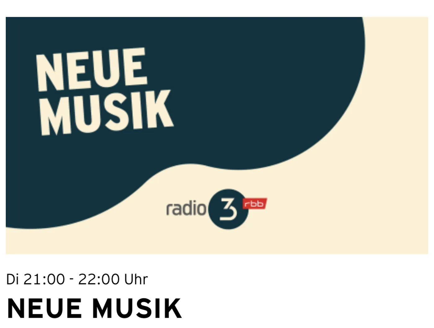 radio3rbb / Neue Musik Aktuell